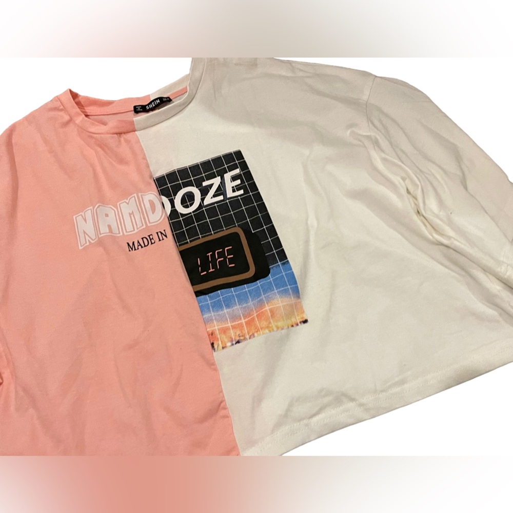 SHEIN Cropped Tee Shirt |XL - Picture 1 of 5